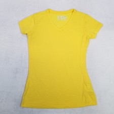 New Balance Womens XS Yellow T-Shirt Short Sl...