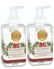 Michel Design Works Holiday Garland Foaming Hand Soap ~~ Set of 2 ~~