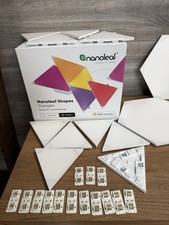 Nanoleaf Shapes Smart LED  Bundle 17 total panels: 10 Triangles + 7 Hexagons