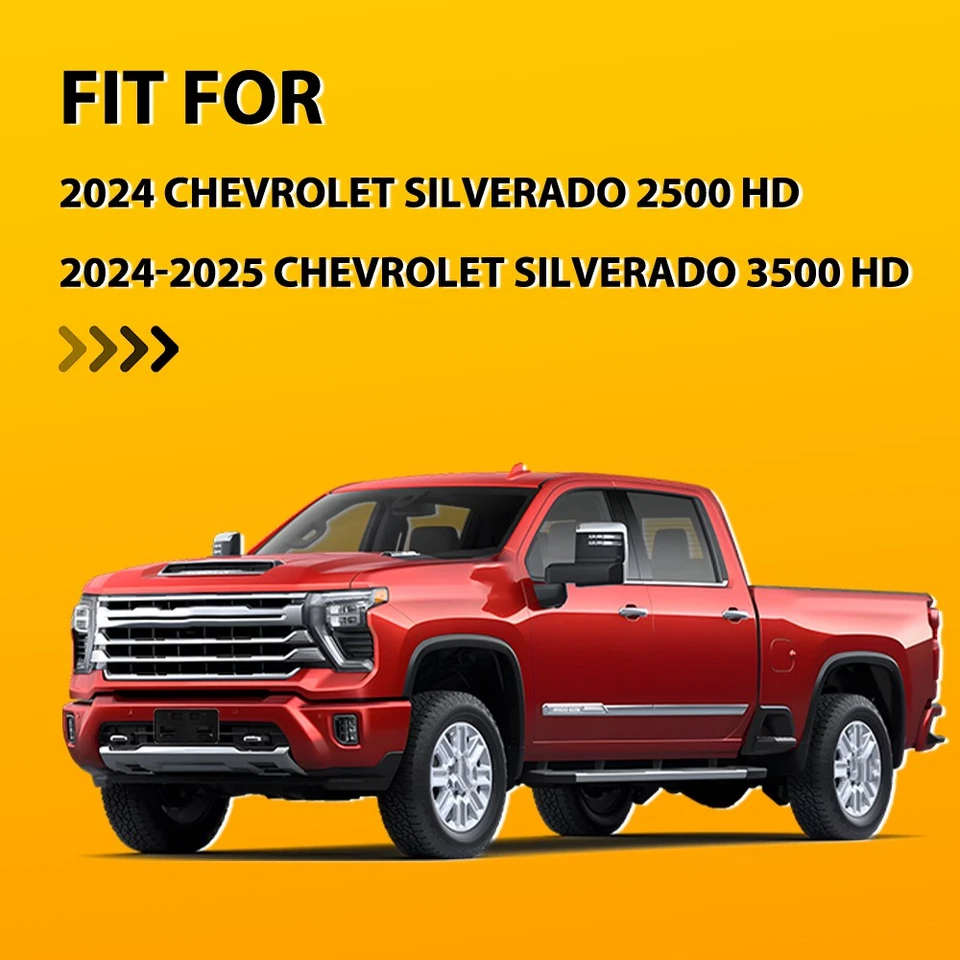 Black Front License Plate Bracket for Chevy Silverado 2500 HD 2024-25 Model 1-5X Foto 2 de 4