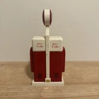 Vintage 1993 Coca Cola Salt & Pepper Shaker Set Coke Vending Machine w/ Carrier