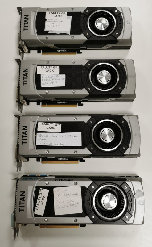 JOB LOT NVIDIA GeForce GTX TITAN X Graphics Card - FAULTY for SPARES AND REPAIRS