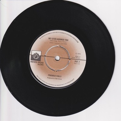Frankie Valli   My Eyes Adored You (UK) ++ used ++