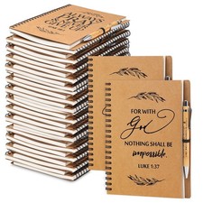 Kosiz 60 Pcs/ 30 Set Christian Gift Bulk A5 Spiral Notebook 5.5"x8.3" Christi...