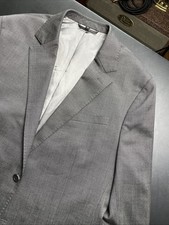 Bonobos Gray 42R Lanificio Comero Flexa Fabric Athletic Fit Patch Pockets Blazer