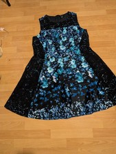 Roz & Ali Sleeveless Dress Women's Size 22 Navy