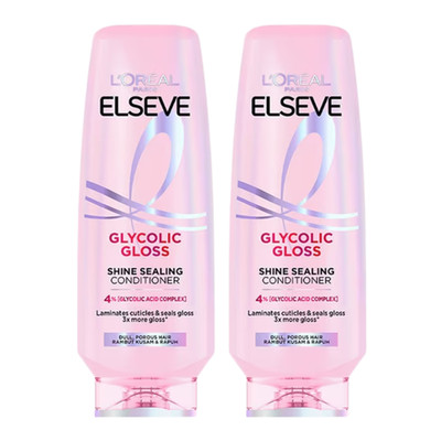 Pack L Oréal Paris Elseve Glycolic Gloss Shine Sealing Conditioner 265ml