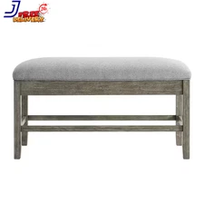 Grayson 47"W X 17"D X 25.5"H Driftwood Storage Counter Bench FREE SHIPPING