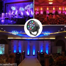 12W RGBW LED DMX-512 Stage Lighting Laser Strobe Projector Party DJ Disco Lamp