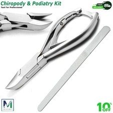 Toe Nail Clippers Cutters Nippers Chiropody German Heavy Duty Thick Nail File