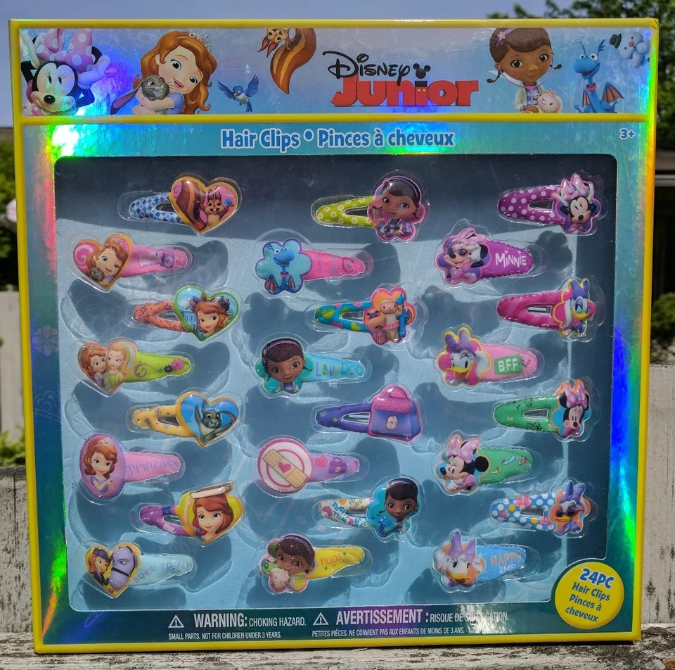 Disney Junior Girls Hair Clips 24 pcs Princess Minnie Mouse Barrett Daisy Duck - Image 2 of 4