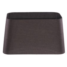 Lampenschirm für Tischleuchte in Rechteckig Rund Leinen Dunkel Braun TL 45-40-25