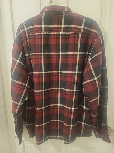 Wrangler Heavyweight Sherpa Lined Flannel Long Sleeve Shirt Work Jacket Mens XL - Picture 16 of 16