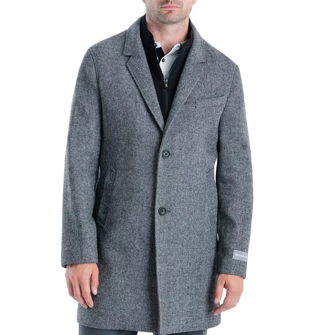 Michael kors slim fit top best sale coat