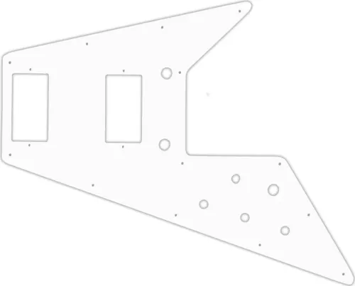 WD Custom Pickguard For Left Hand Gibson 1966-1970 And 1975-1982 Flying V Mah...