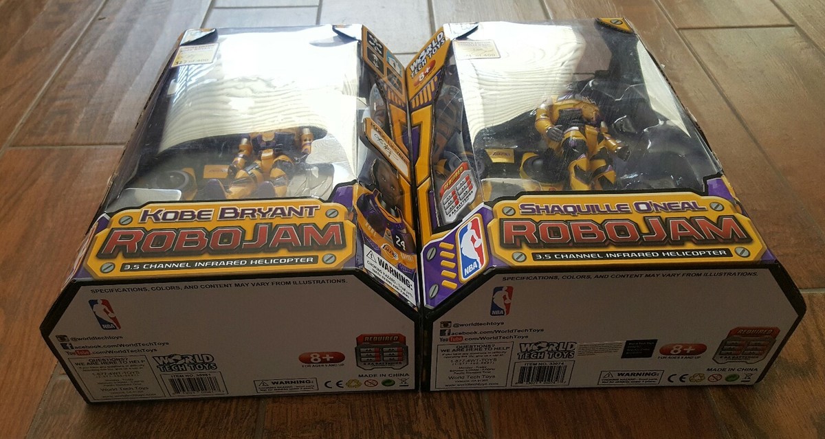 Los Angeles Lakers Kobe Bryant #327 & Shaq #204 Robo Jam Figure