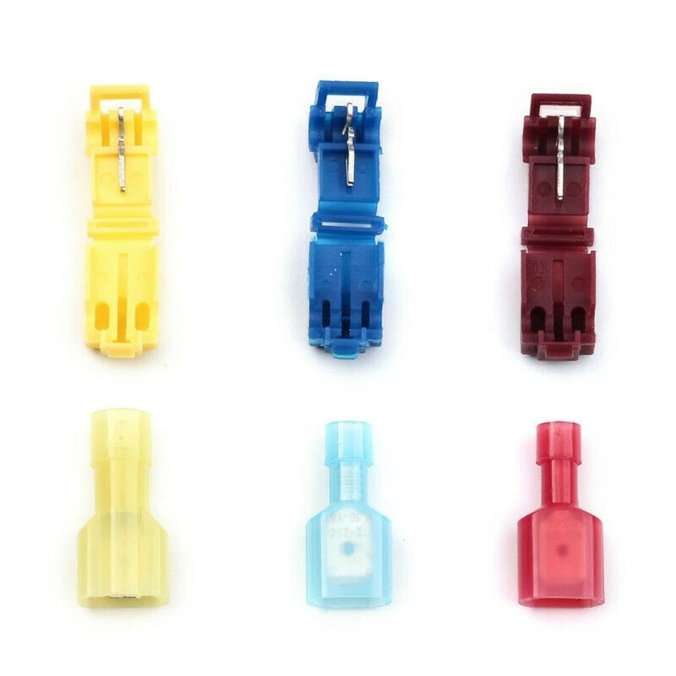 120/100X 22-10AWG Insulated T-Tap Quick Splice Combo Wire Terminal Connector Kit - Image 3 of 4