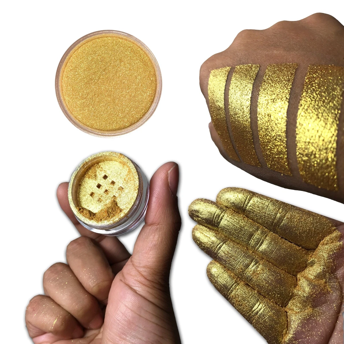 Loose gold eyeshadow deals