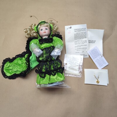 Marie Osmond Beauty Bug Ball Porcelain Collector Doll wBox COUNTLESS CATERPILLAR