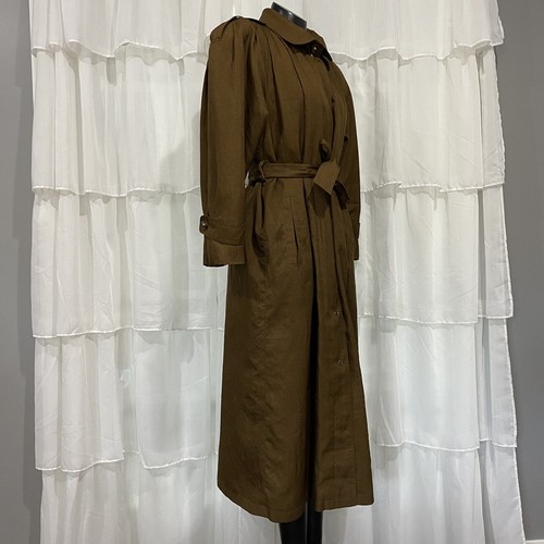 Vintage THE WATERS EDGE für Michelle Stuart Trenchcoat abnehmbares Futter Größe 8 - Bild 6 von 9