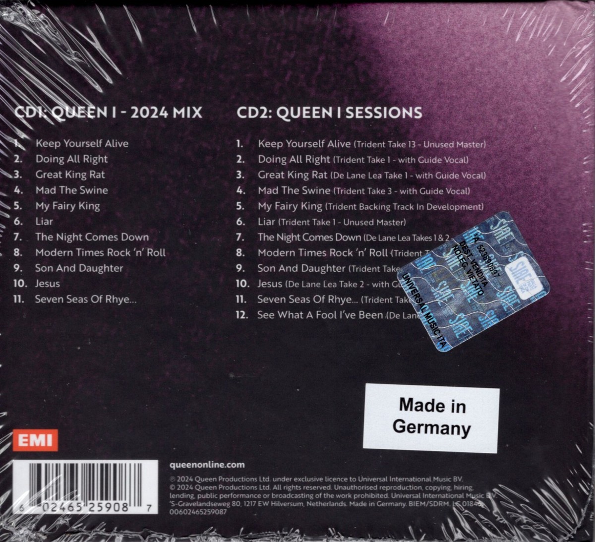 QUEEN - Queen I (Deluxe Ed.) (2024) 2 CD + Book | eBay