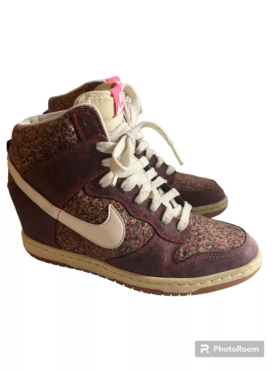 Nike dunk sky hi liberty cheap hidden wedge sneaker