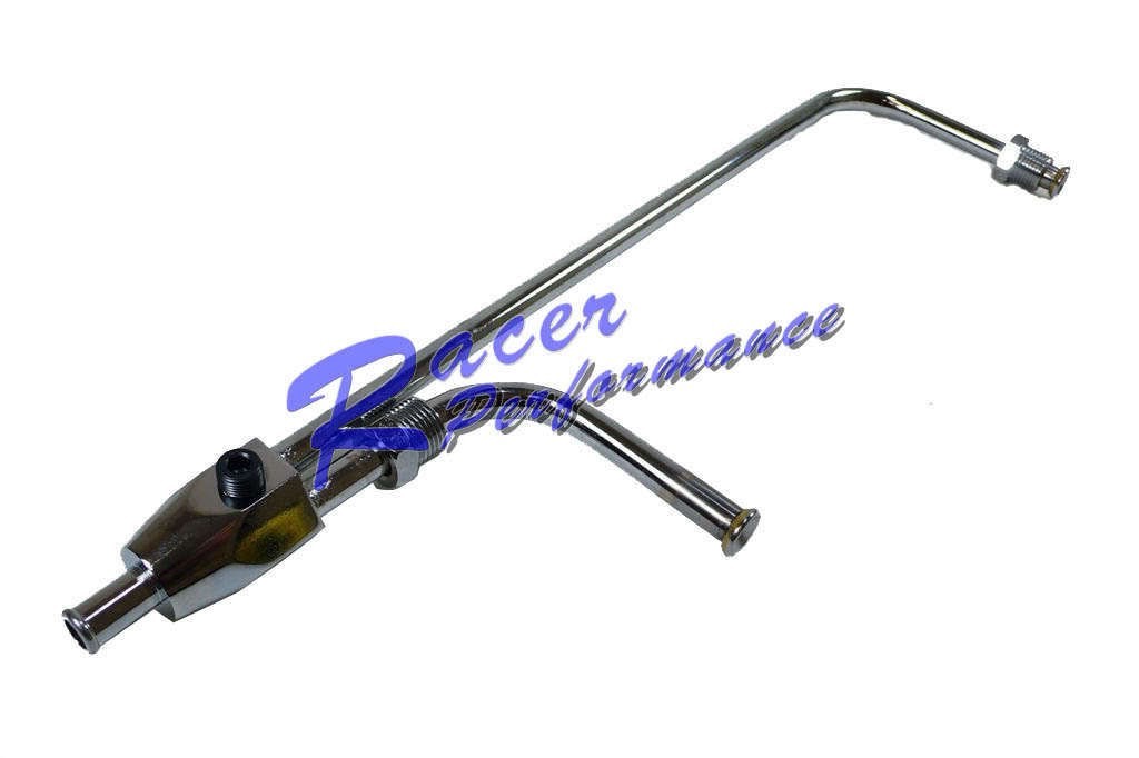 Chrome Fuel Line For Holley Quad 4150 95/16" Centers 1/8" Npt Port 3/8" inlet eBay