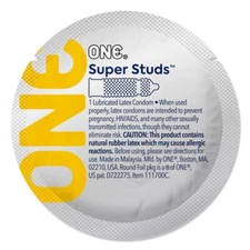 ONE Super Studs Lubricated Latex Bulk Condoms - Choose Amount