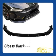 3PCS Front Bumper Lip Splitter Spoiler V2 Style For 2021-2025 Kia K5 EX LX GT