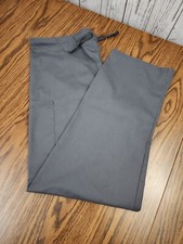 Fundamentals By White Swan Scrub Pants XS Gray Back Side Pockets-Nice WS