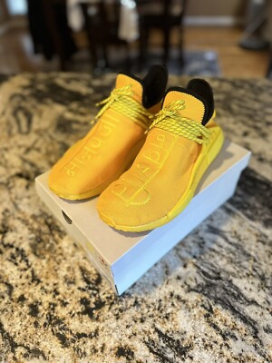 Adidas HU NMD Pharrell Williams 10 Human Race Hindi Gold Adidas HU NMD Pharrell Williams 10 Human Race Hindi Gold