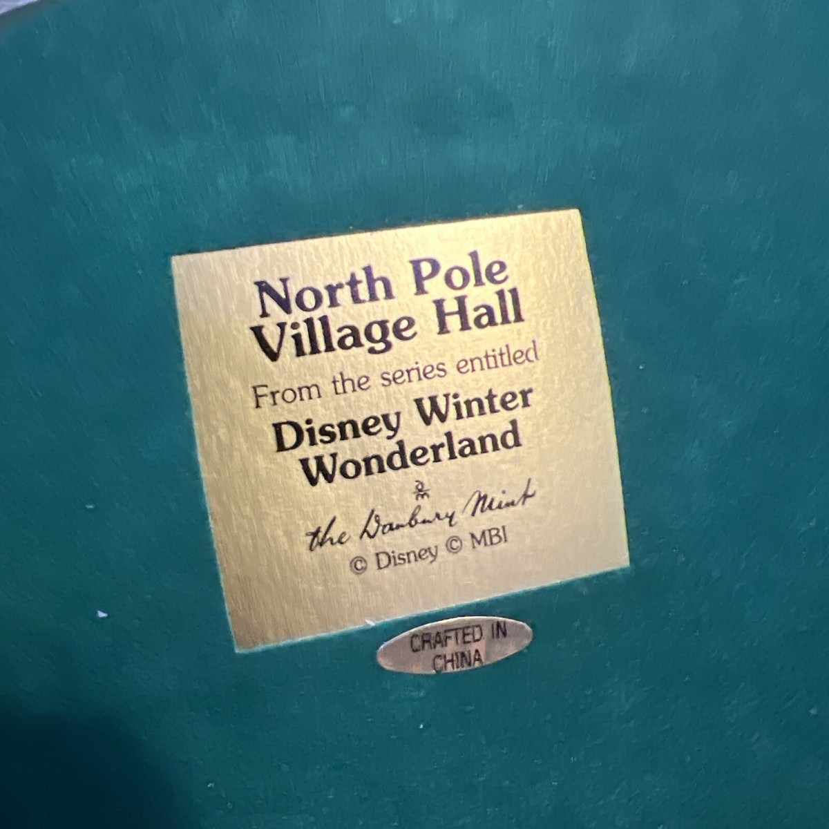 Danbury Mint Disney Winter Wonderland North Pole Village Hall In Danbury Mint Disney Winter Wonderland North Pole Village Hall In