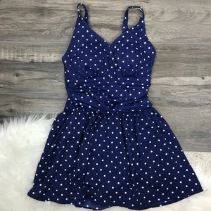 saia de bolinha azul