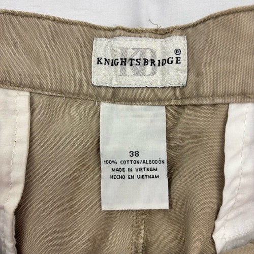 Knightsbridge Mens Cargo Shorts Khaki Multiple Pockets Size 38 - Picture 3 of 8
