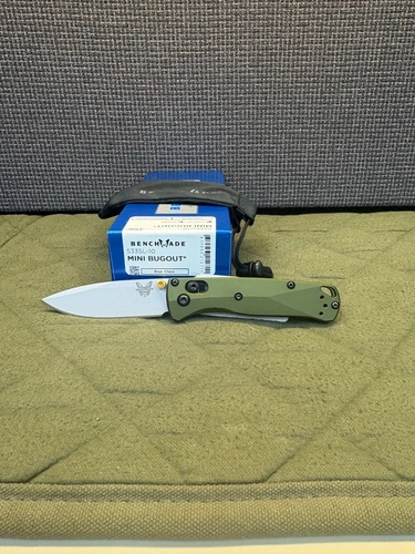 BENCHMADE MINI BUGOUT CPM-S90V 610953212711 WOODLAND GREEN 533SL-10