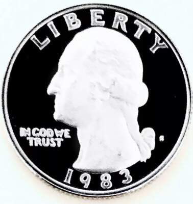  1983 S ULTRA PROOF DCAM WASHINGTON NICEST IVE EVER SEEN MEGA PROOF 