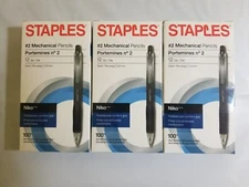 120-Pack # 2 Niko Mechanical Pencils 0.9mm + Extra Erasers (Staples 28507)