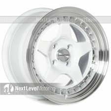 Circuit Cp26 15x8 4x100 25 White Wheels Rims 5 Spoke Fits Honda Civic Eg Ek