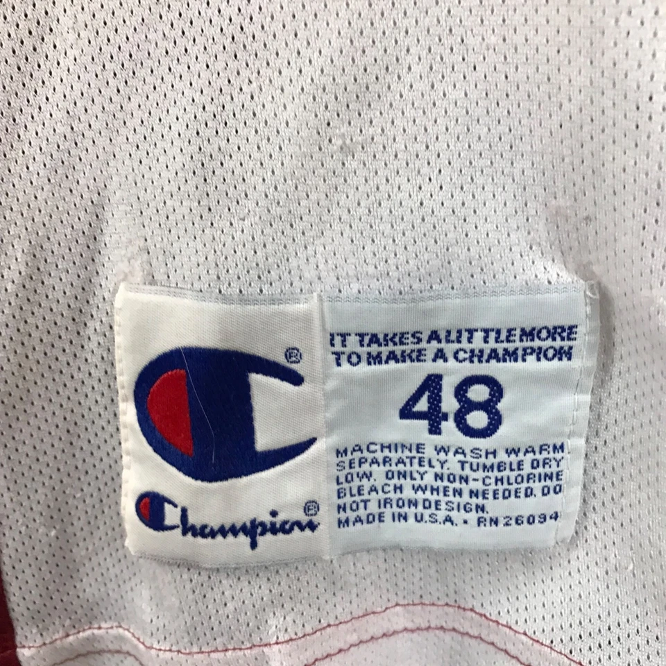 Vintage Arkansas Razorbacks NCAA Basketball Jersey Champion Jersey #12 48 - Image 4 of 4