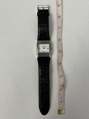 Women’s Brighton Silver Reversible Black/Brown Watch “Cody” Brighton Cody Women Watch Reversable Faux Leather Silver  main image 3
