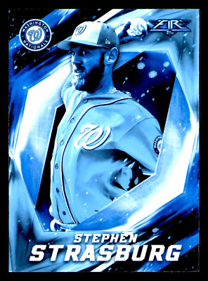 2017 Topps Fire Stephen Strasburg Blue Chip #93 - Washington Nationals