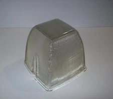 Vintage Street Light Prismatic Refractor Lens Shade, Industrial Building