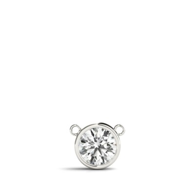IGI-zertifiziert im Labor gezüchtete runde Diamant-Einfassung Solitäre Diamant Anhänger
