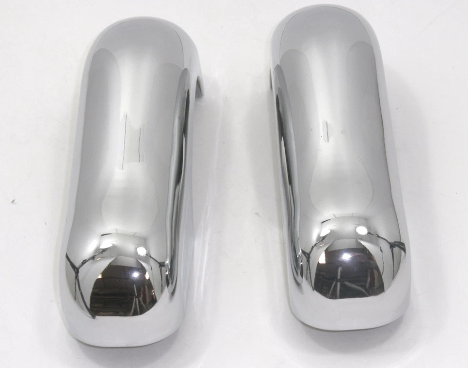 JUEGO DE 4 PROTECTORES DE PARACHOQUES CROMADOS DELANTEROS Y TRASEROS VOLKSWAGEN T1 BUG BEETLE 1949-1967 Foto 2 de 4