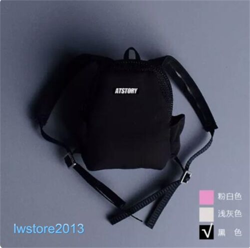 1:12 Black Backpack Travel Bag Model Accessories For 6" Male Action Figure Body - Picture 1 of 4
