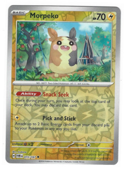 Morpeko 072/167 Reverse Holo Twilight Masquerade Pokemon Card | eBay