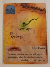 TSR Spellfire CCG 1st Ed. LOST OASIS Realm Card #242 of 400 Dark Sun