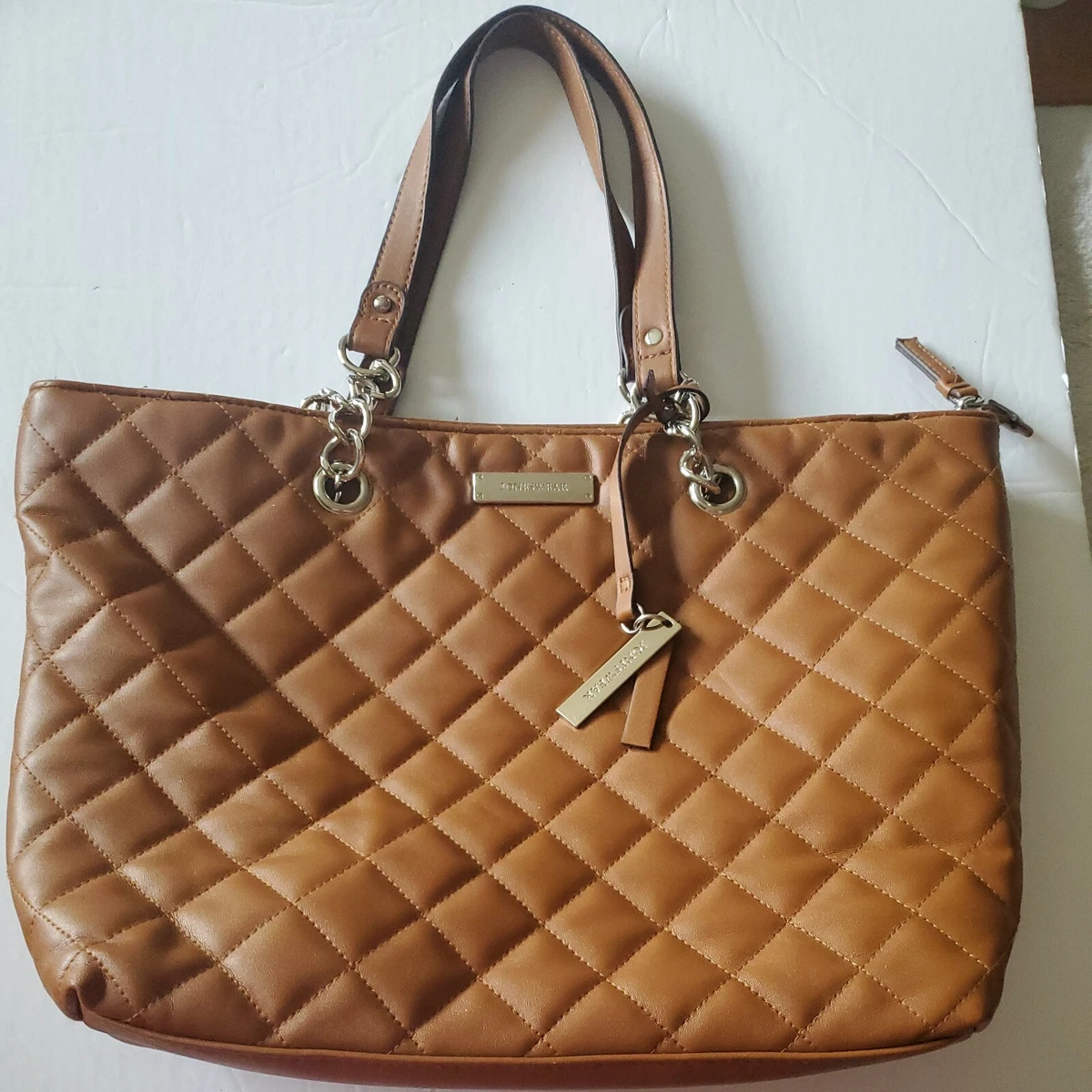 Tan quilted purse hot sale