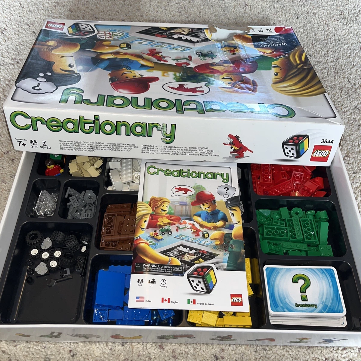 Retired LEGO Games Creationary 3844 Very Good Condition. Box Damage Only