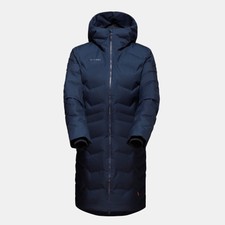 $549 Mammut Size Xl Women's Down Photics Hs Thermo Coat Women Marine Blue Parka